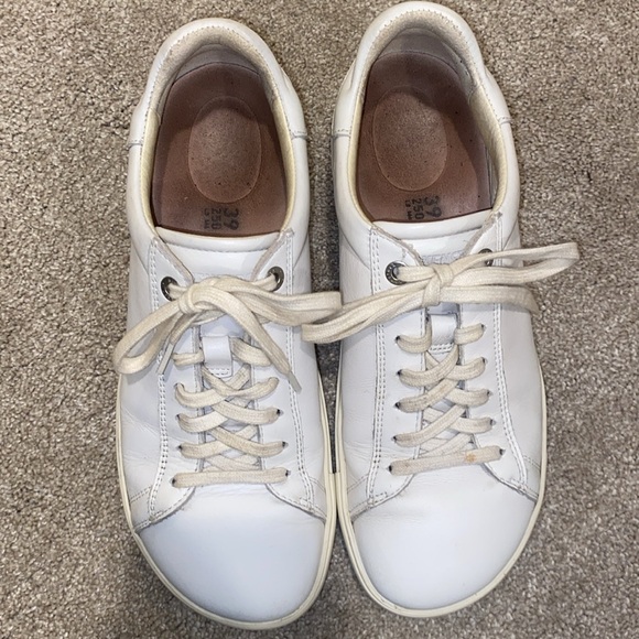 Birkenstock Bend Low White Leather Sneakers Euro 39 / US 8-8.5 - Picture 4 of 9